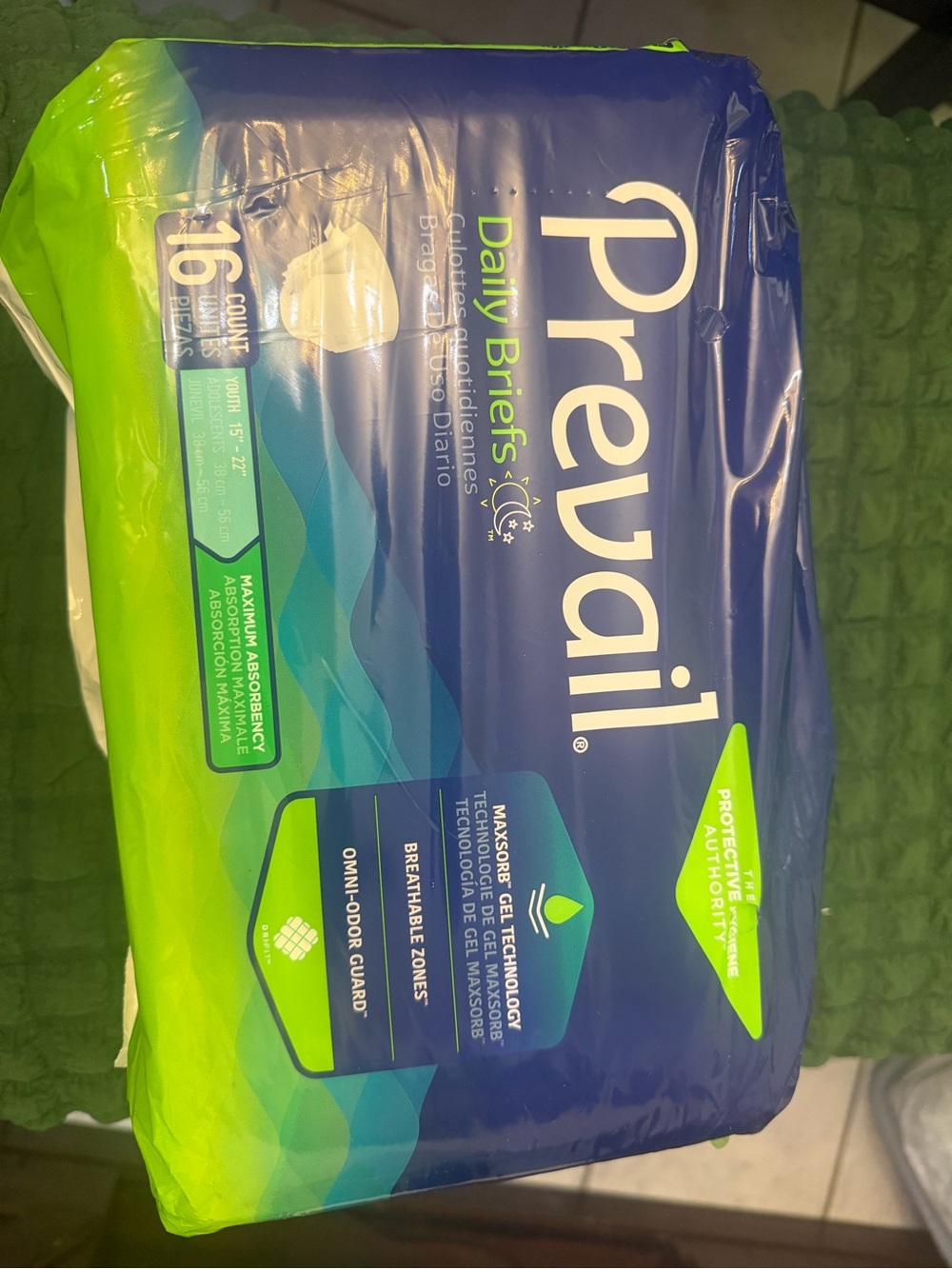 Prevail Kids Daily Briefs - Blue and Lime